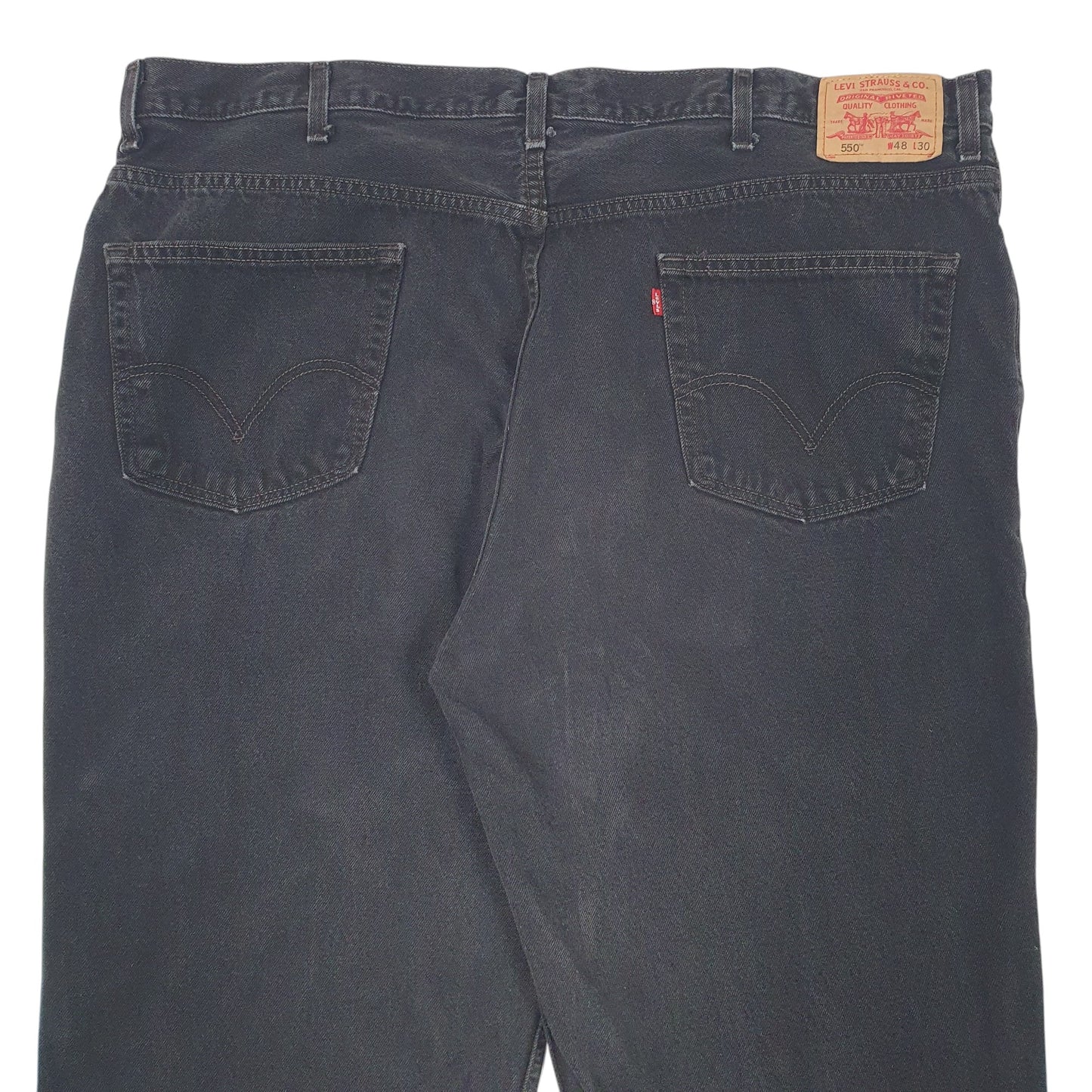 Mens Black Levis  550 JeansW48 L30