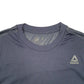 Mens Grey Reebok Active Workout Gym Short Sleeve T Shirt