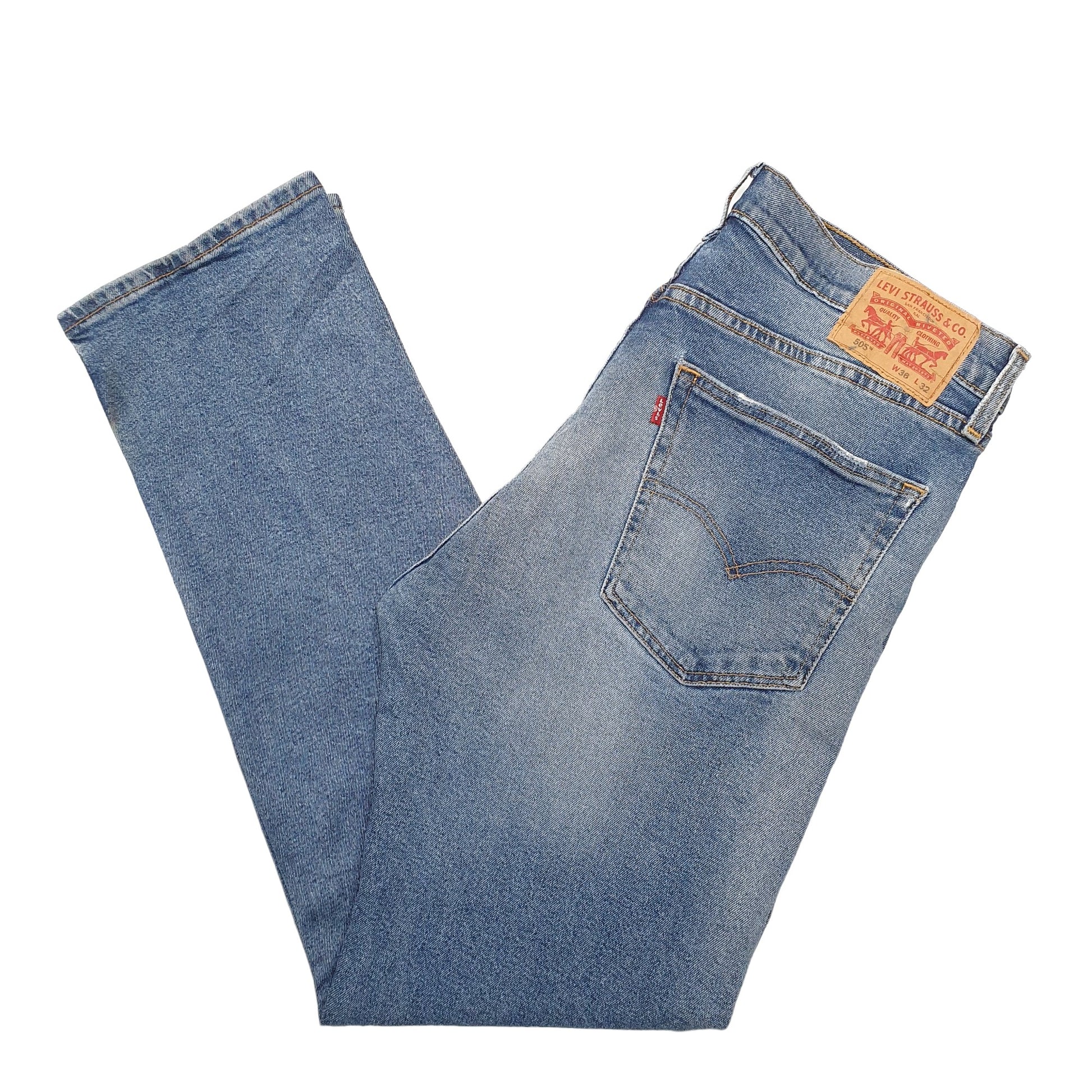 Mens Blue Levis  505 JeansW36 L32