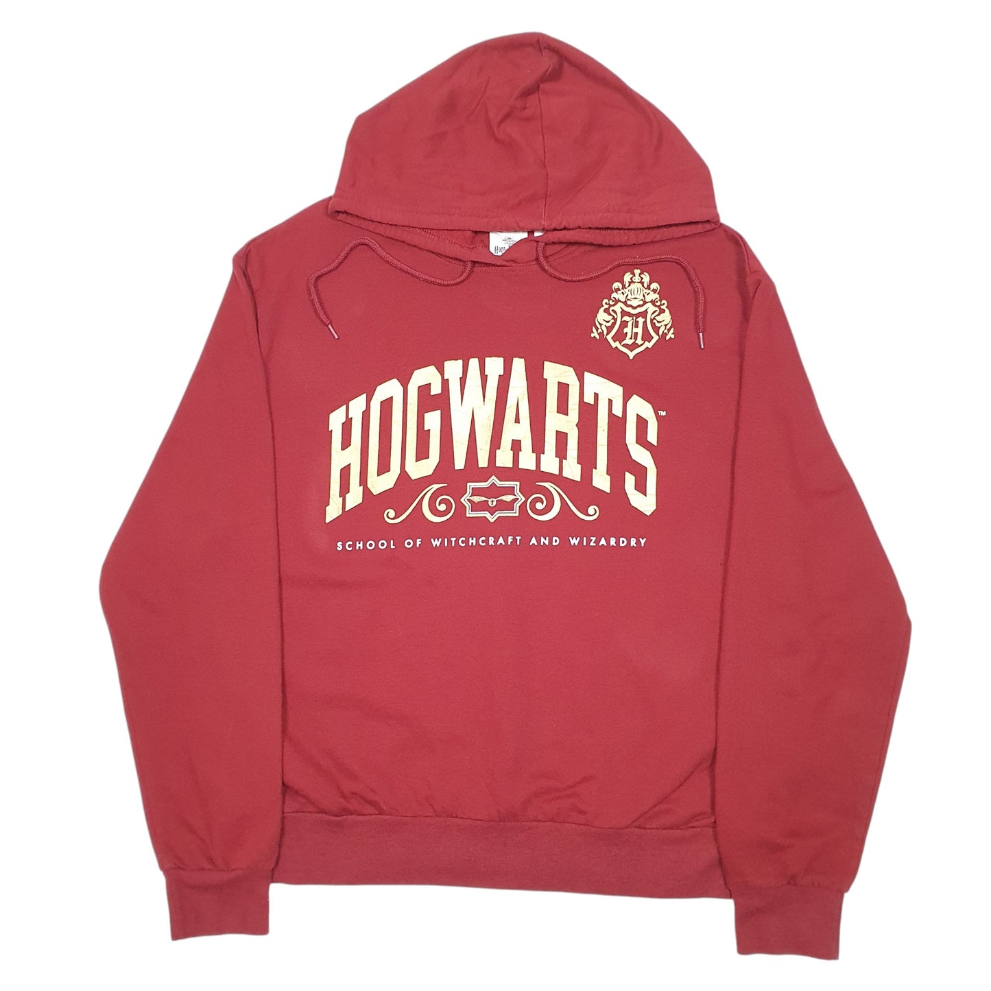Womens Burgundy Harry Potter Hogwarts Wizarding School Hoodie Jumper