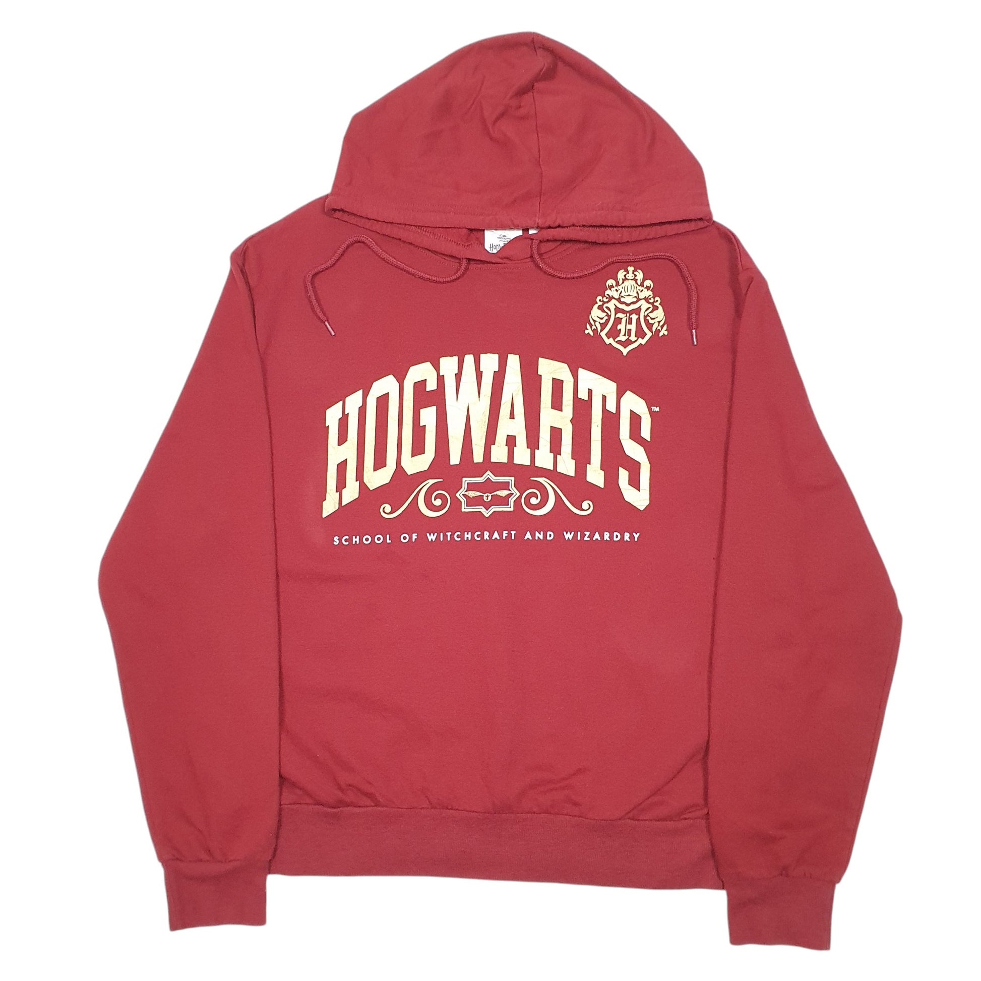 Womens Burgundy Harry Potter Hogwarts Wizarding School Hoodie Jumper
