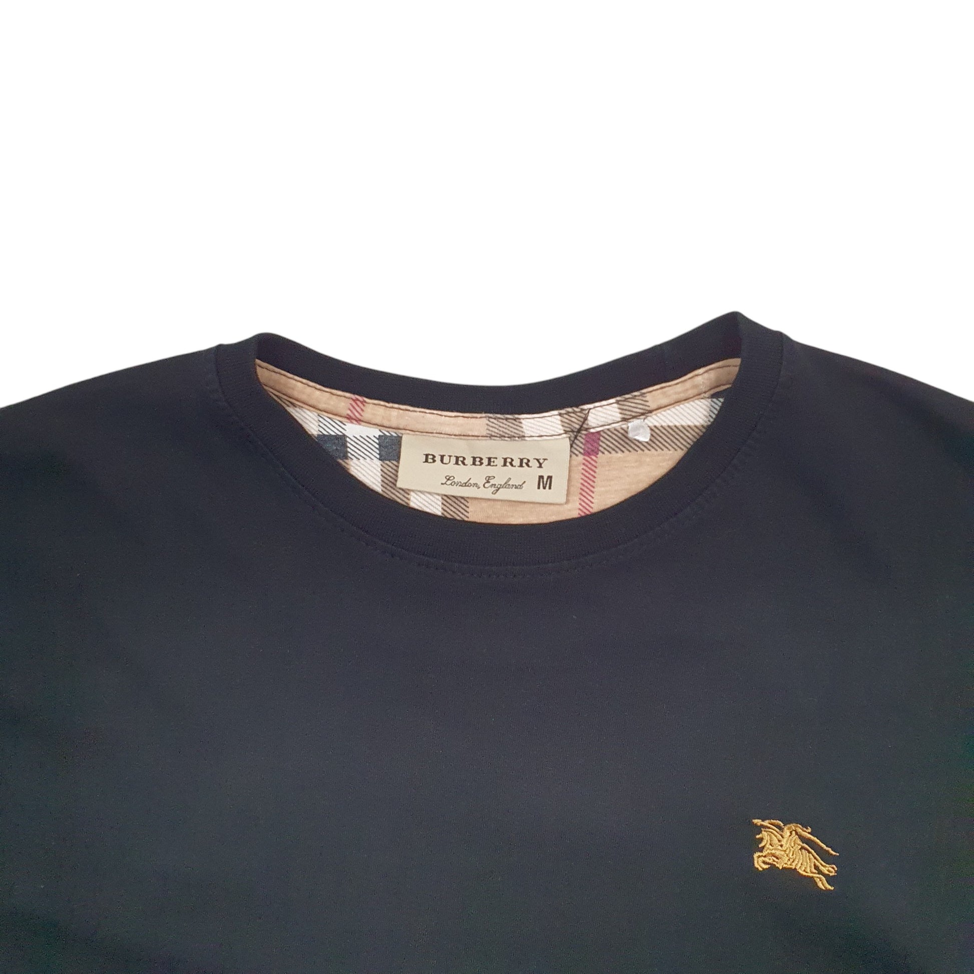 Mens Black Burberry London Short Sleeve T Shirt