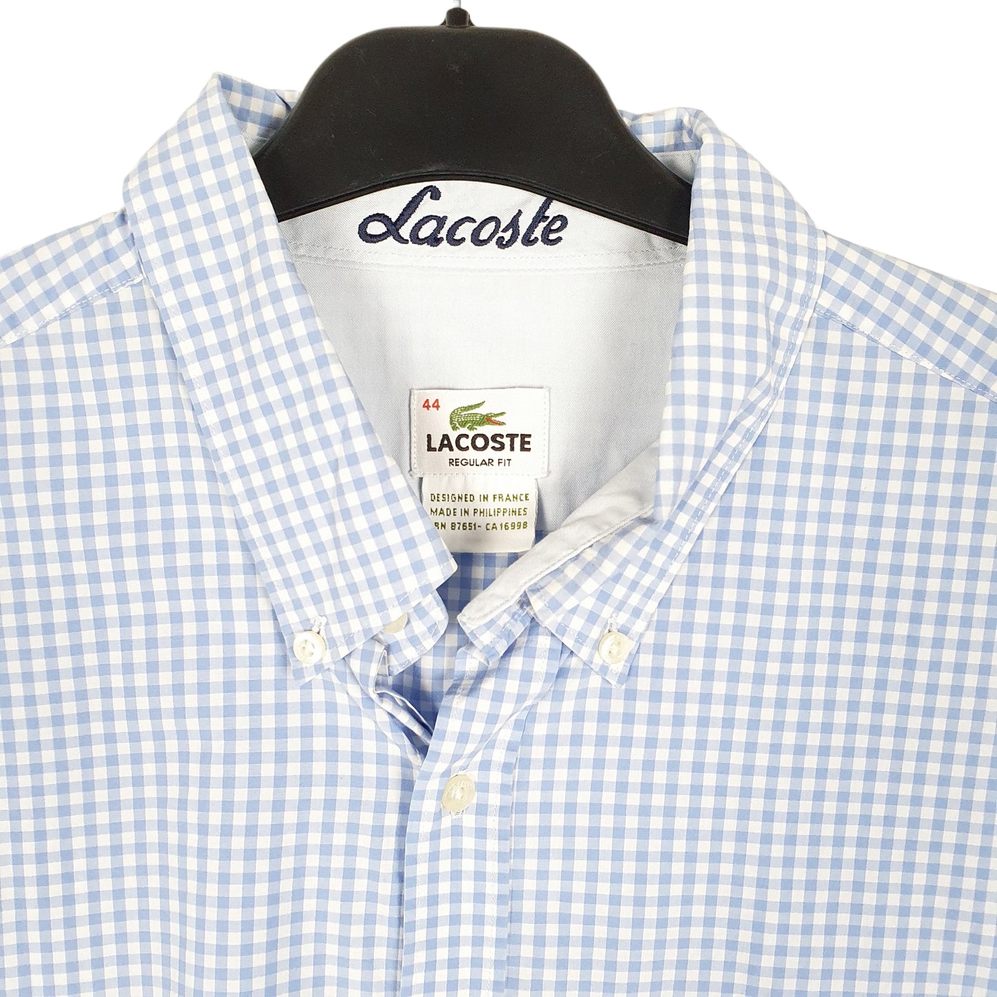 Mens Blue Lacoste  Long Sleeve Shirt