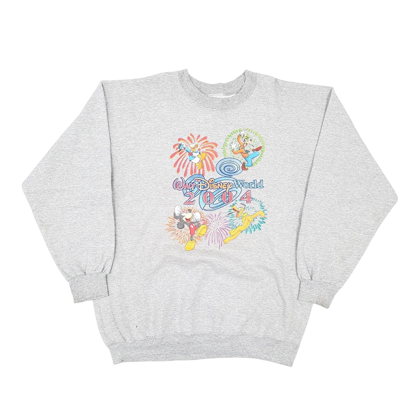 Mens Grey Disney Vintage 00s Crewneck Jumper