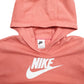Womens Pink Nike Spellout Hoodie Jumper