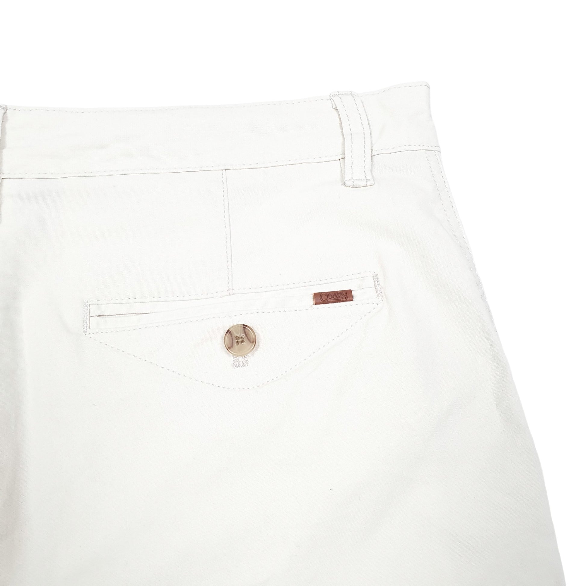 Mens Cream Chaps Stretch Chino Shorts
