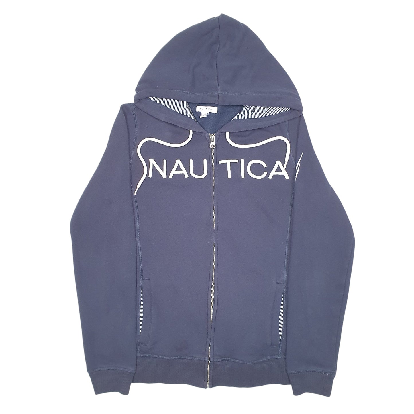 Womens Nautica Nautica Hoodie Spellout Full Zip Jumper