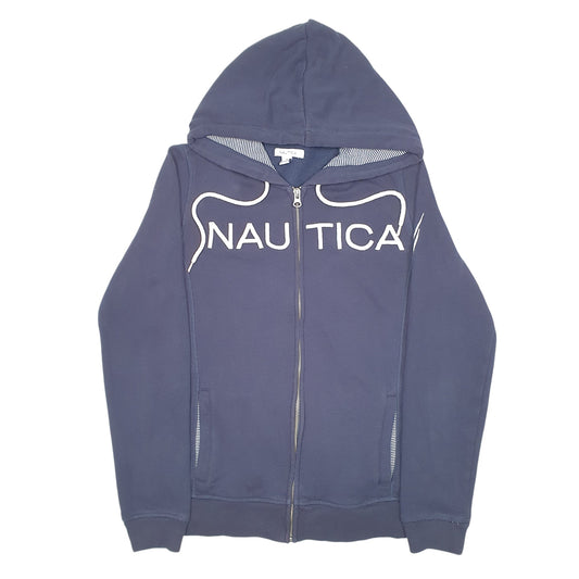 Womens Nautica Nautica Hoodie Spellout Full Zip Jumper