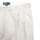 Mens Cream Polo Ralph Lauren Hammond Pant Double Pleated Vintage 2000's Chino Trousers