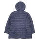 Womens Navy Nautica Long Lined Fleece Lined Hood  Coat