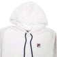 Womens White Fila  Hoodie Jumper