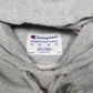 Womens Grey Champion Spellout Script Hoodie Jumper