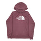 Womens Burgundy The North Face Spellout Lightweight Hoodie Jumper