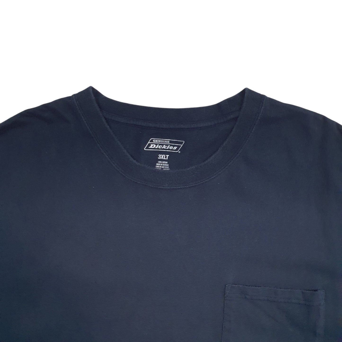 Mens Navy Dickies Pocket Short Sleeve T Shirt