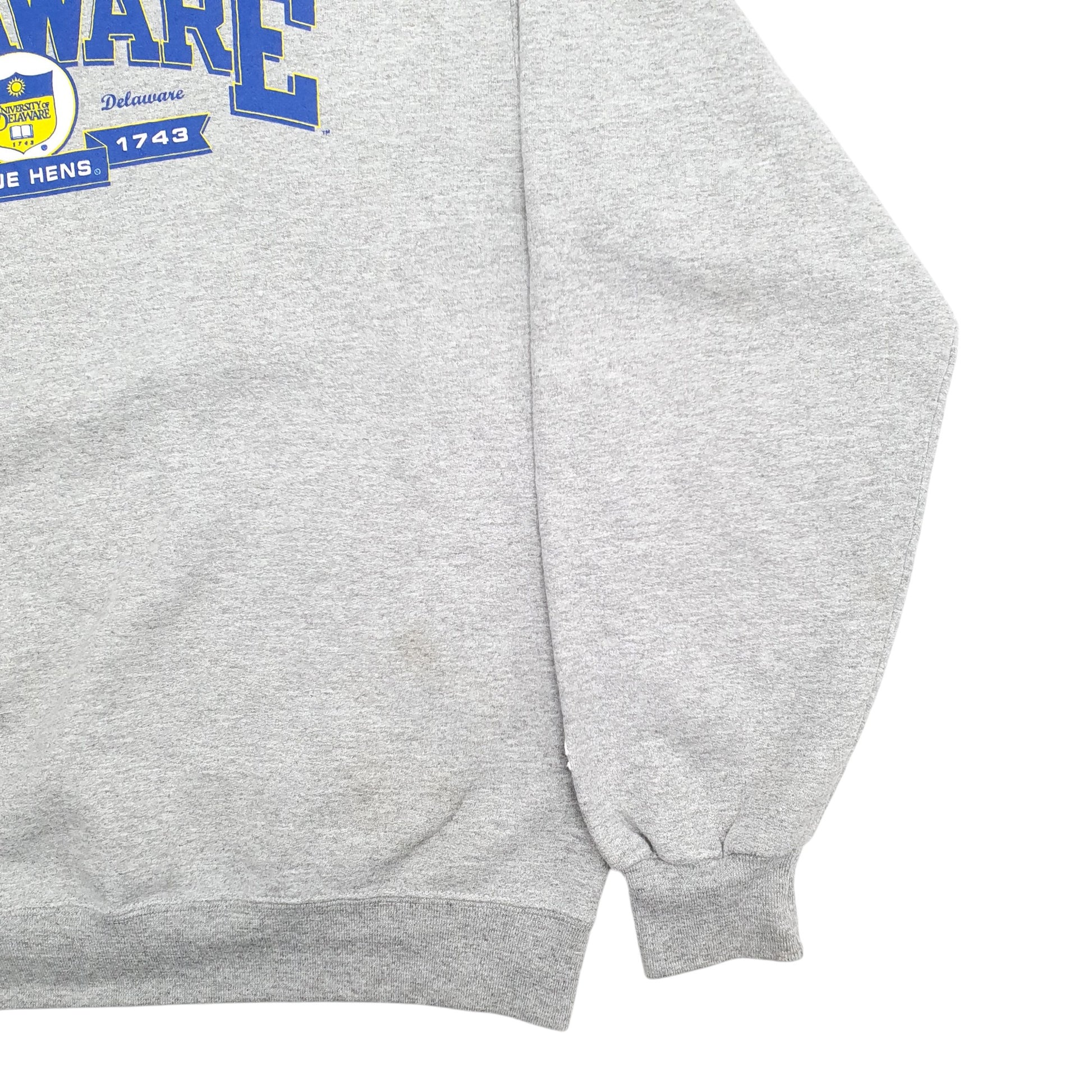 Womens Grey Champion Delaware Spellout Crewneck Jumper