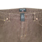 Womens Brown Ralph Lauren Polo Jeans Co Low Rise Corduroy Trousers