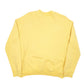 Mens Yellow Peanuts Snoopy Charlie Brown Throwback Crewneck Jumper