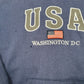 Mens Navy Unbranded Vintage Washington USA Souvenir Hoodie Jumper