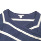 Womens Navy Nautica Knit Open Cardigan Stripe Wrap V Neck Jumper