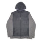 Mens Black Reebok Hooded Jacket Crewneck Coat