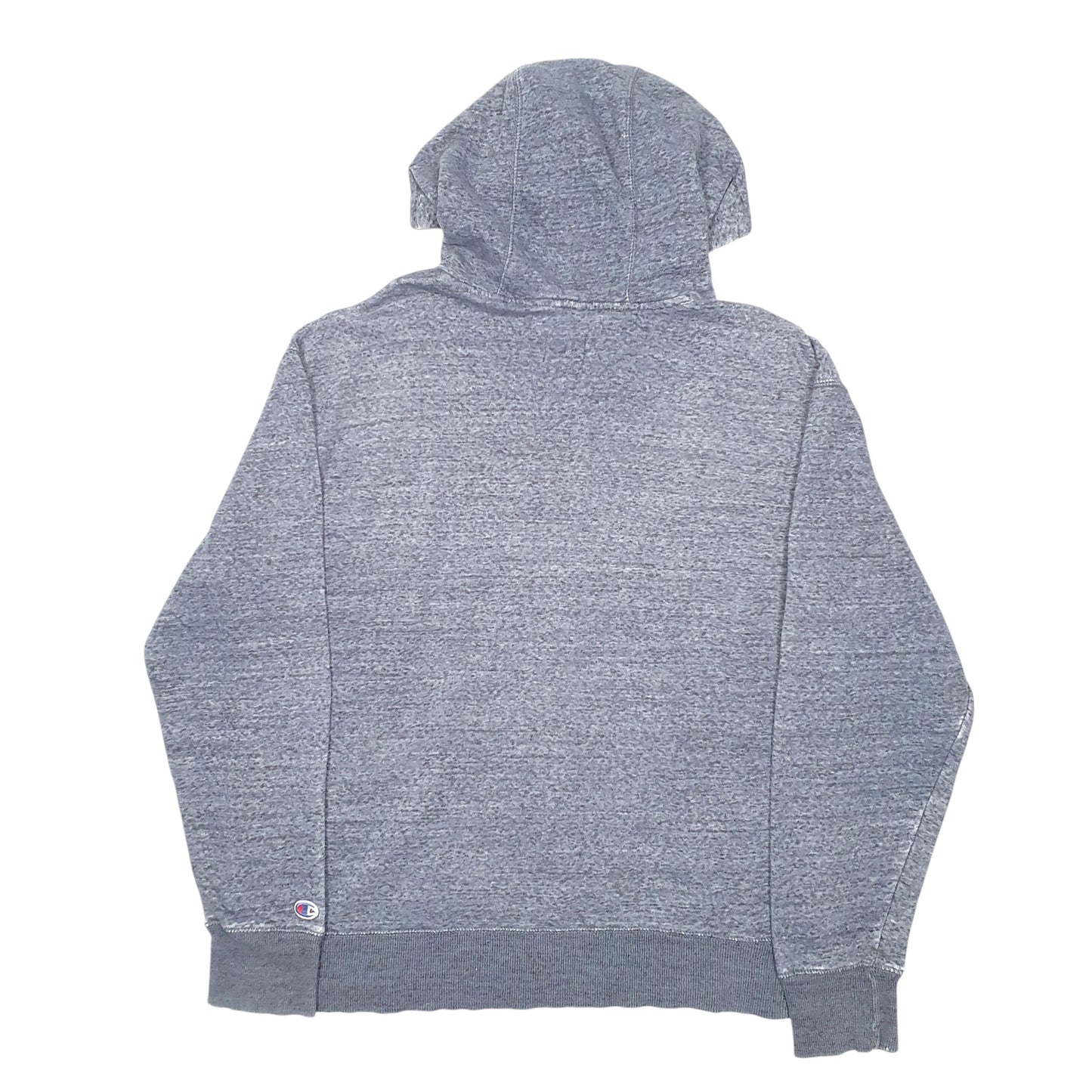 Mens Blue Champion Spellout Hoodie Jumper