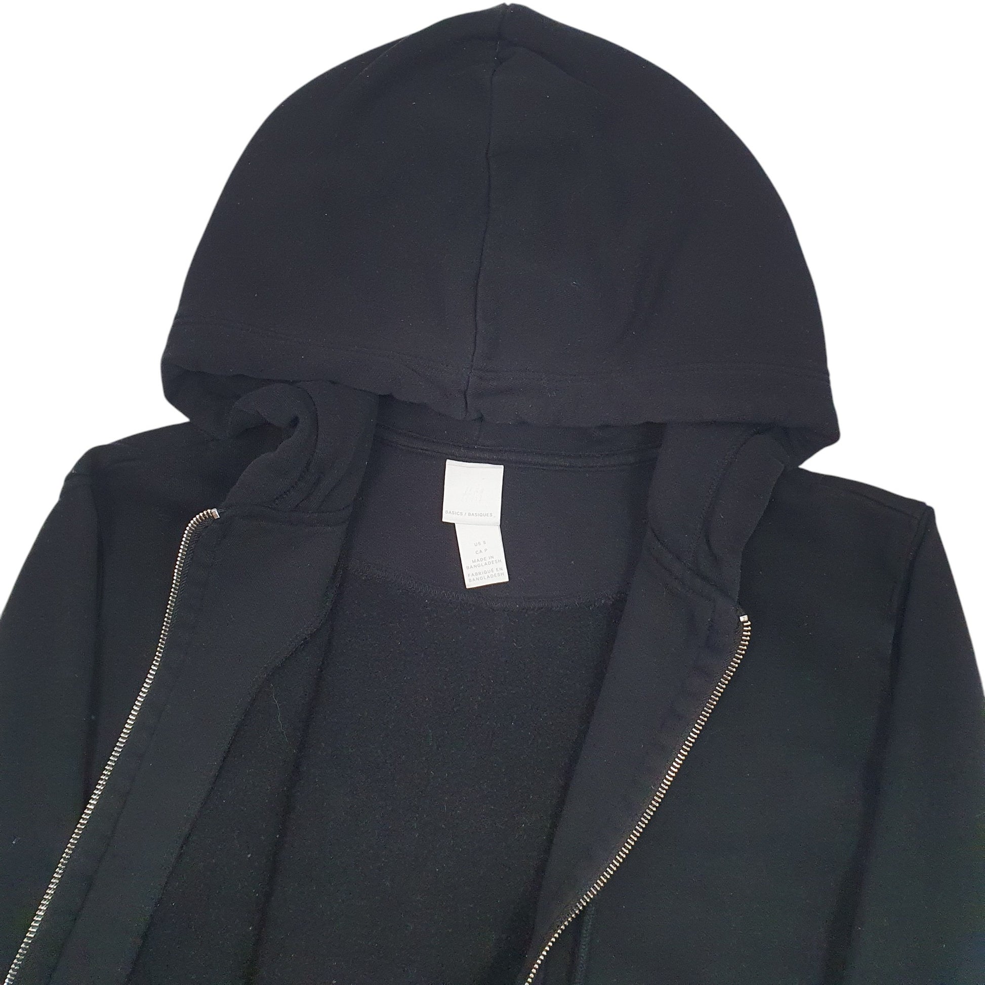 Womens Black H&M  Full Zip Jumper
