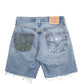 Mens Blue Levis  Denim Shorts