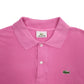 Mens Pink Lacoste  Short Sleeve Polo Shirt