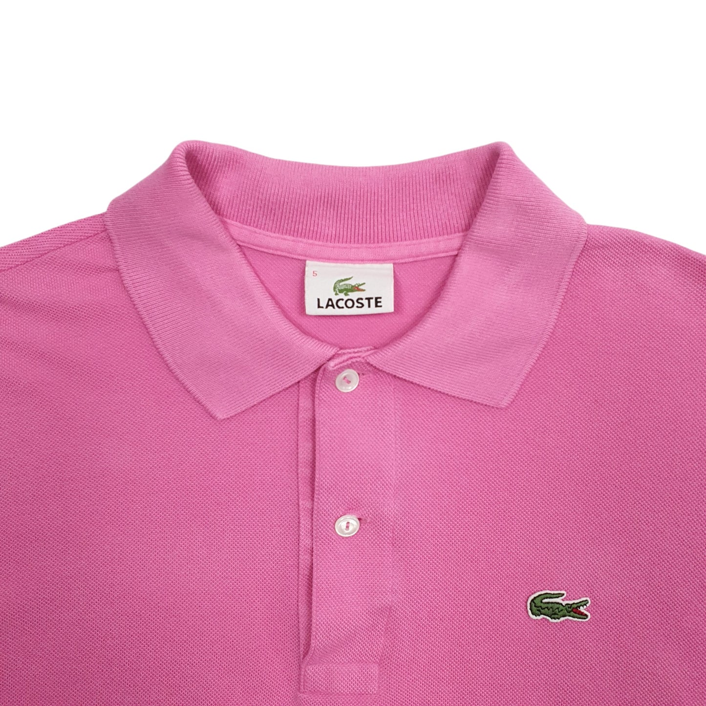 Mens Pink Lacoste  Short Sleeve Polo Shirt