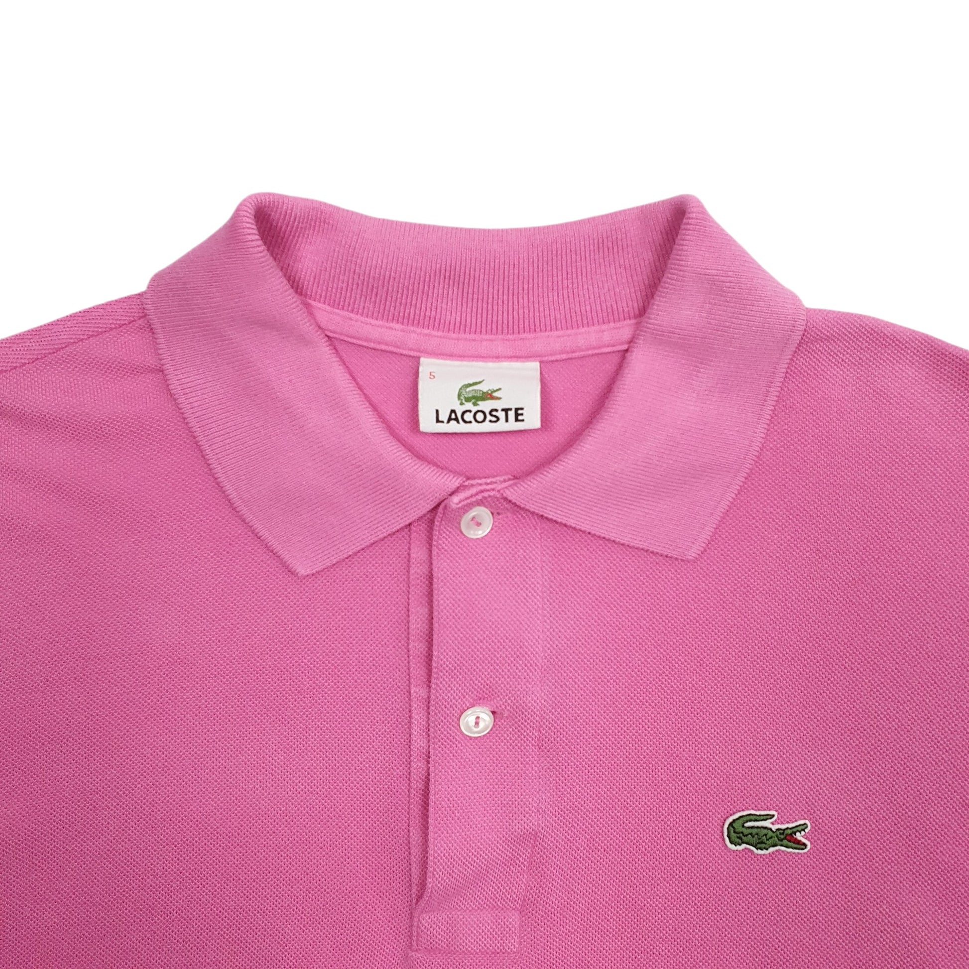 Mens Pink Lacoste  Short Sleeve Polo Shirt