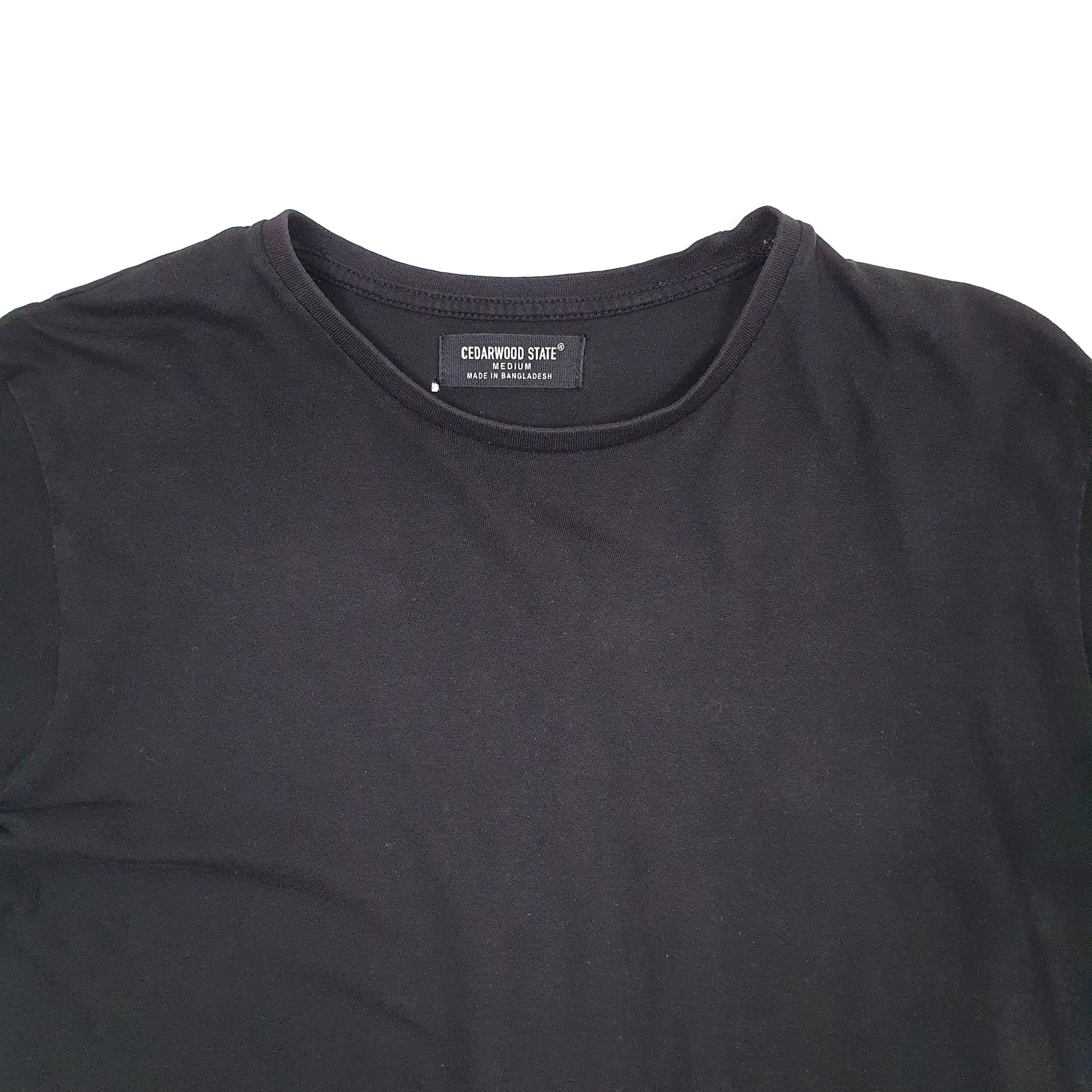 Mens Black Cedarwood State  Short Sleeve T Shirt