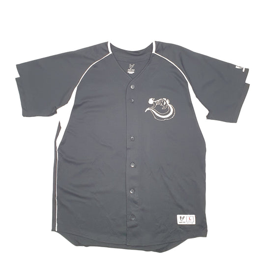 Mens Black High Five Skunx Baseball Jersey Top USA Short Sleeve T Shirt