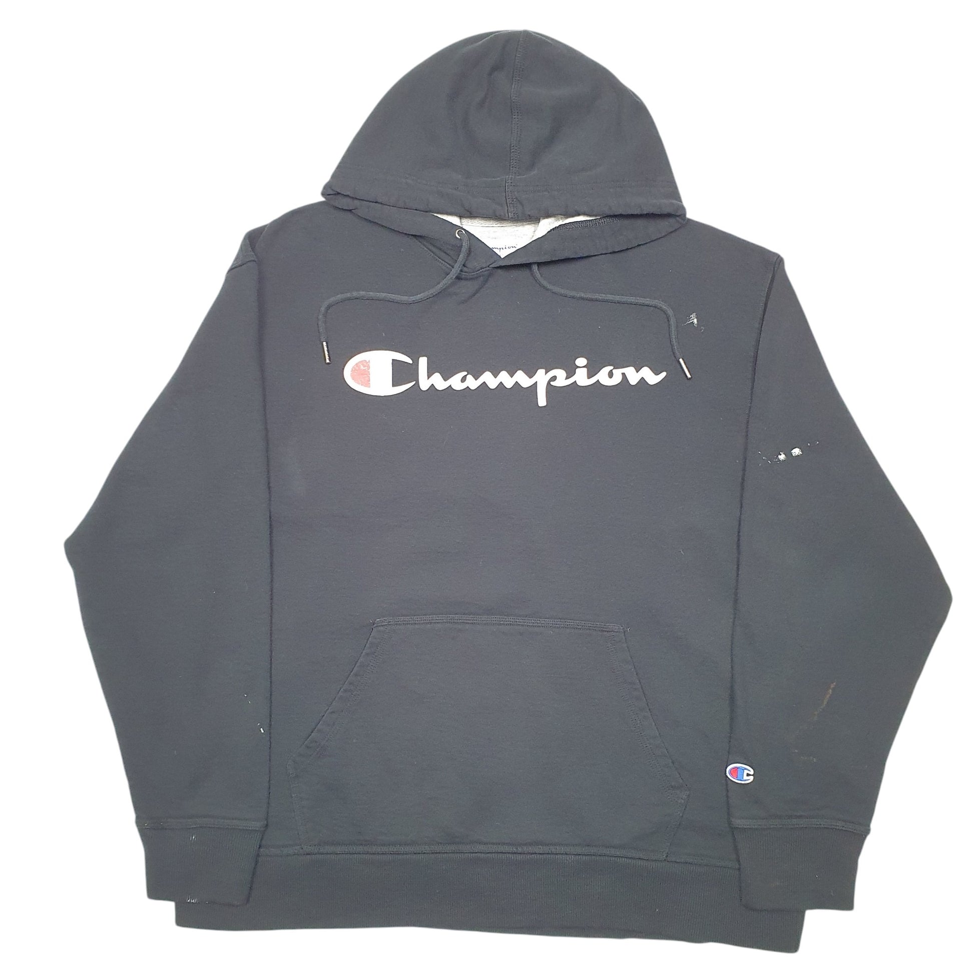 Mens Black Champion  Hoodie Jumper