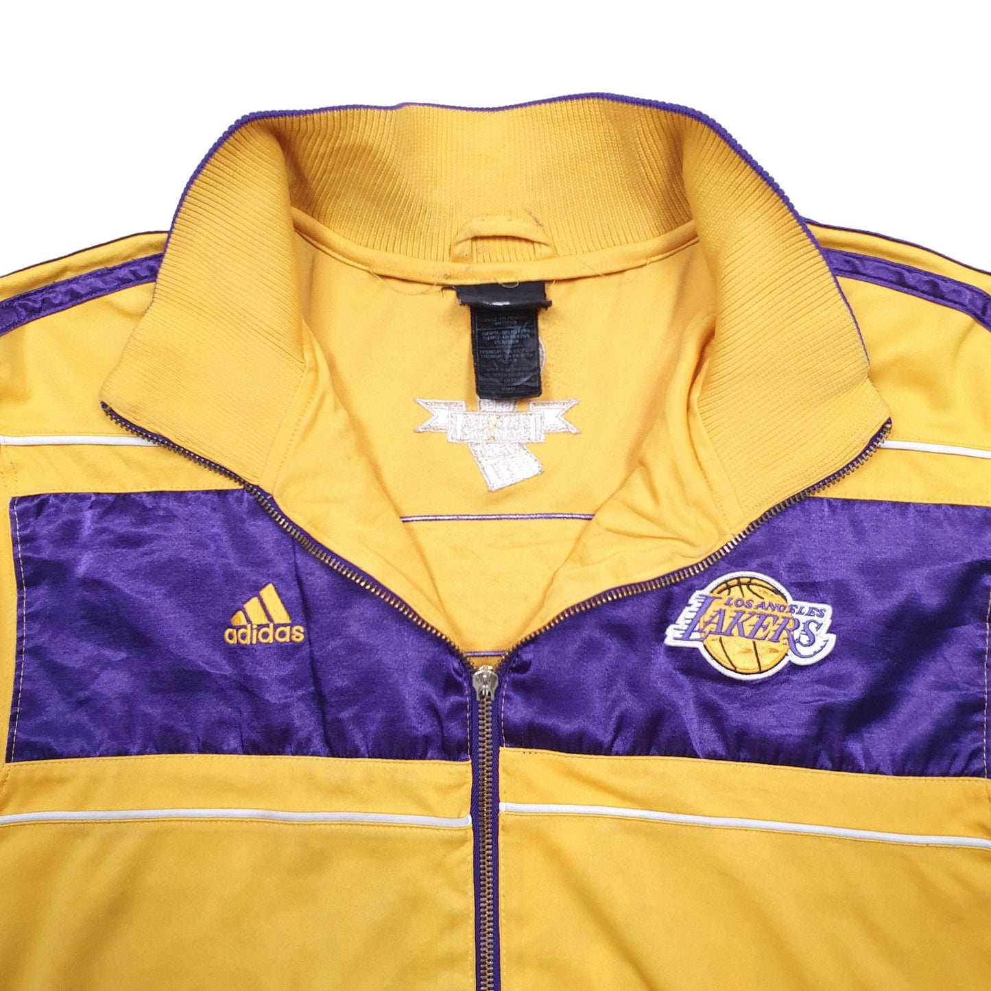 Mens Yellow Adidas LA Lakers NBA Basketball Full Jumper