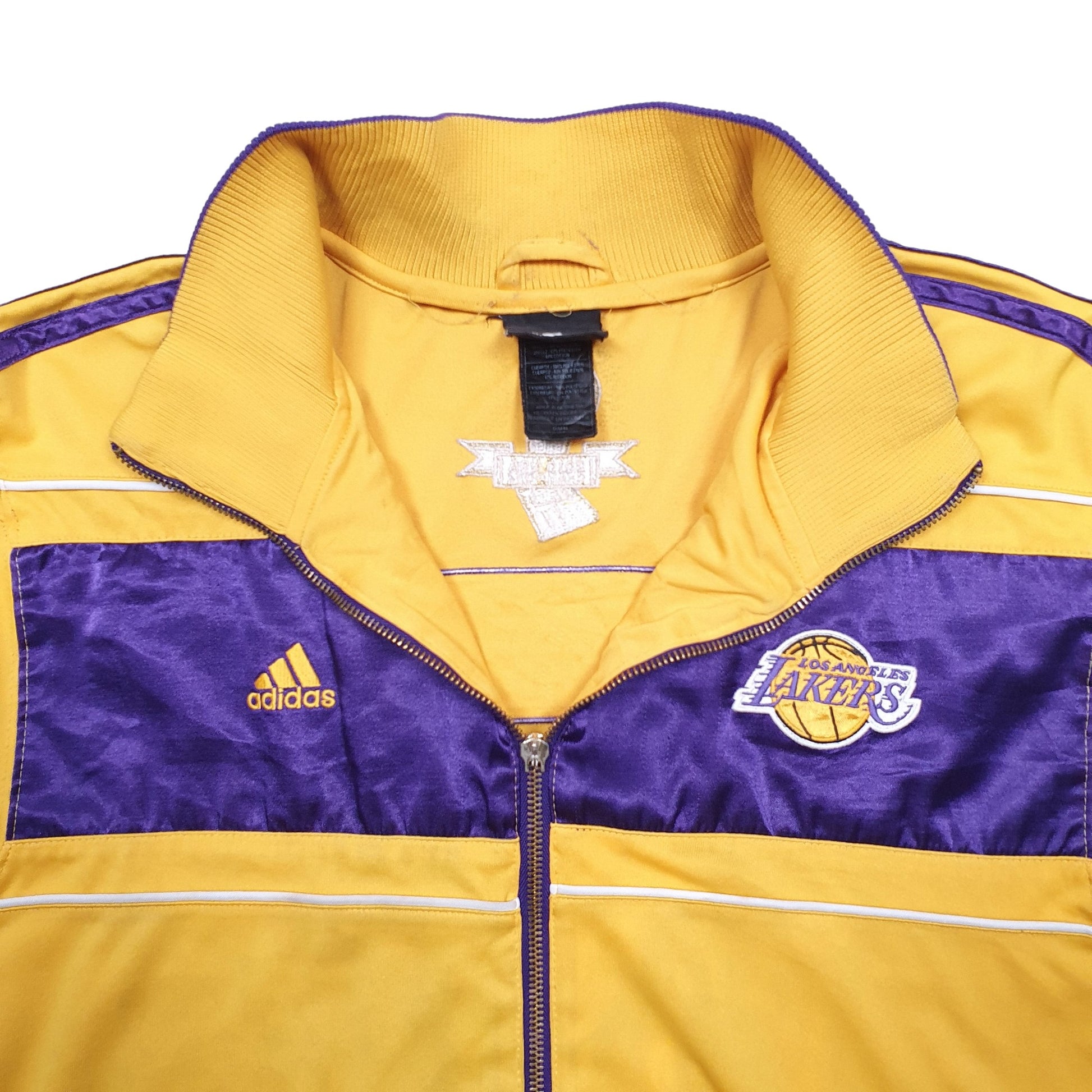 Mens Yellow Adidas LA Lakers NBA Basketball Full Jumper
