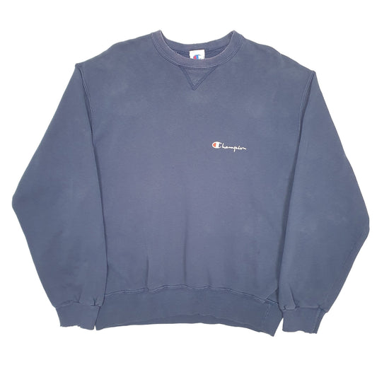 Mens Navy Champion Vintage 90s Made In USA 80s Crewneck Jumper