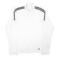 Womens White Adidas Golf Full Zip Jumper