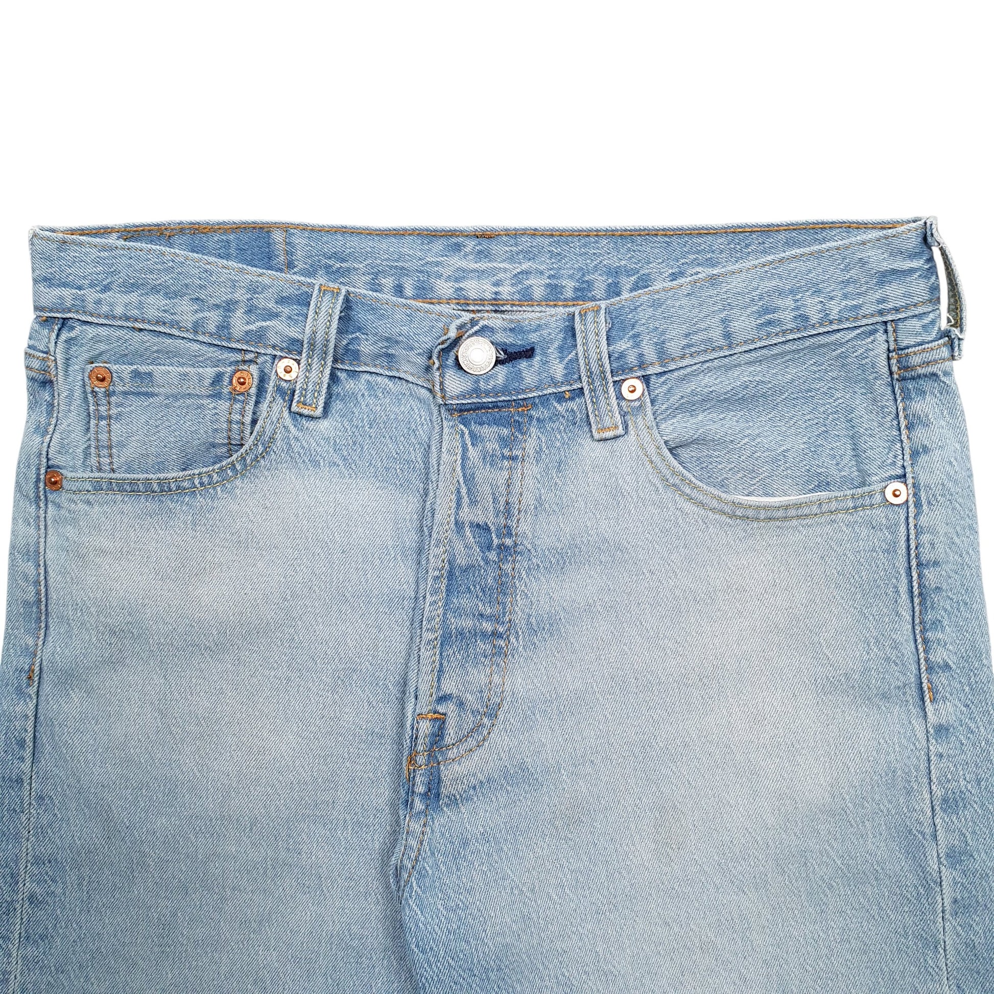 Mens Blue Levis 501 Denim Shorts