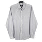 Mens Blue Nautica Houndstooth Long Sleeve Shirt
