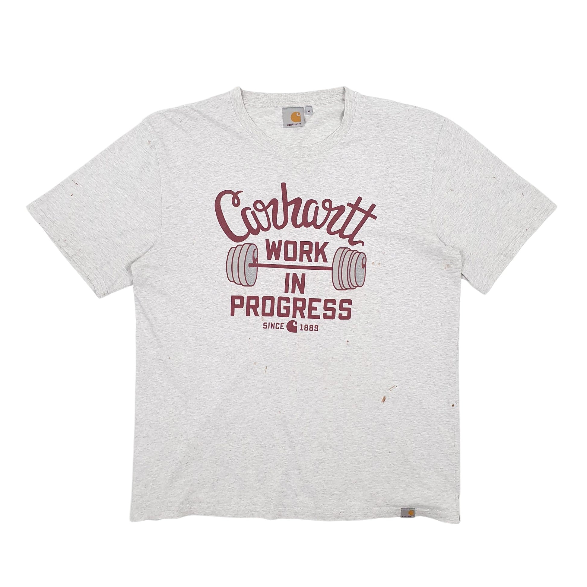 Mens Grey Carhartt  Short Sleeve T Shirt