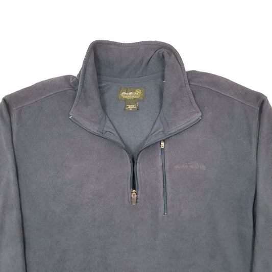 Mens Navy Eddie Bauer  Quarter Zip Jumper