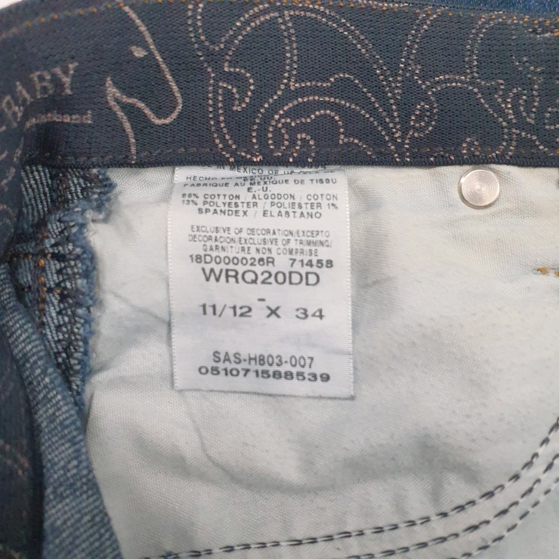 Womens Blue Wrangler  Casual JeansW34 L34