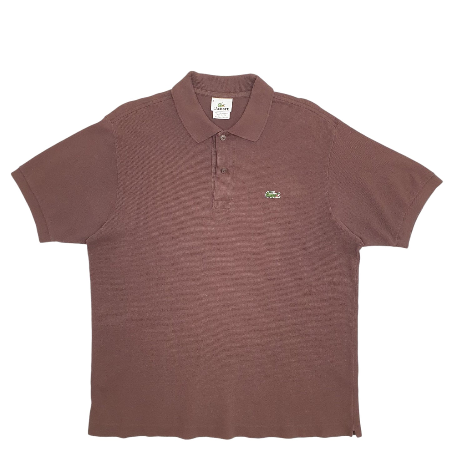 Mens Brown Lacoste  Short Sleeve Polo Shirt