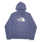 Mens Navy The North Face Spellout Hoodie Jumper