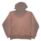 Mens Brown Carhartt Hoodie Workwear Thermal Lined Full Zip Jumper