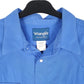 Mens Blue Wrangler Western Vintage Short Sleeve Shirt