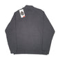 Mens Grey Eddie Bauer Snap Quilted Quarter Zip Jumper