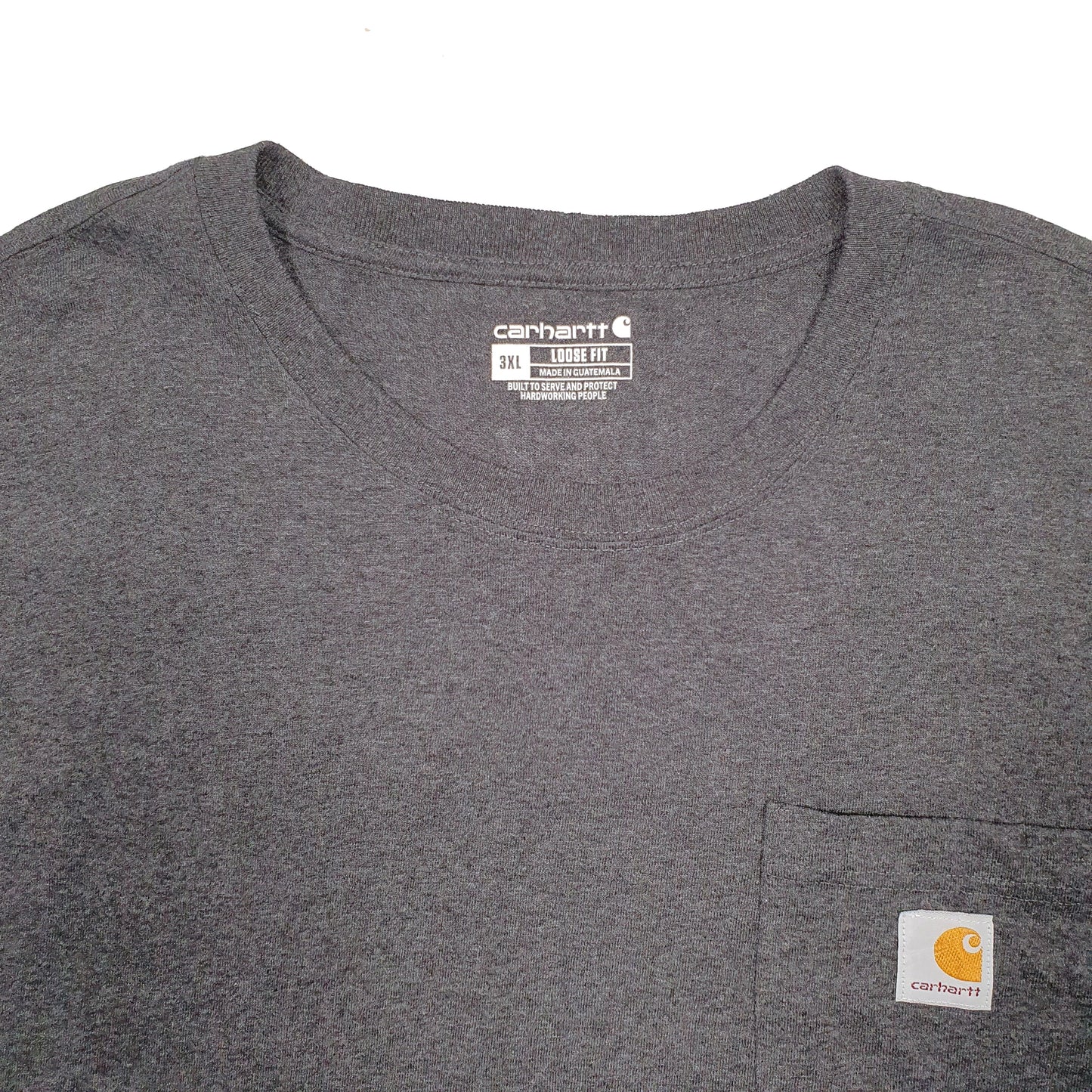 Mens Grey Carhartt  Long Sleeve T Shirt