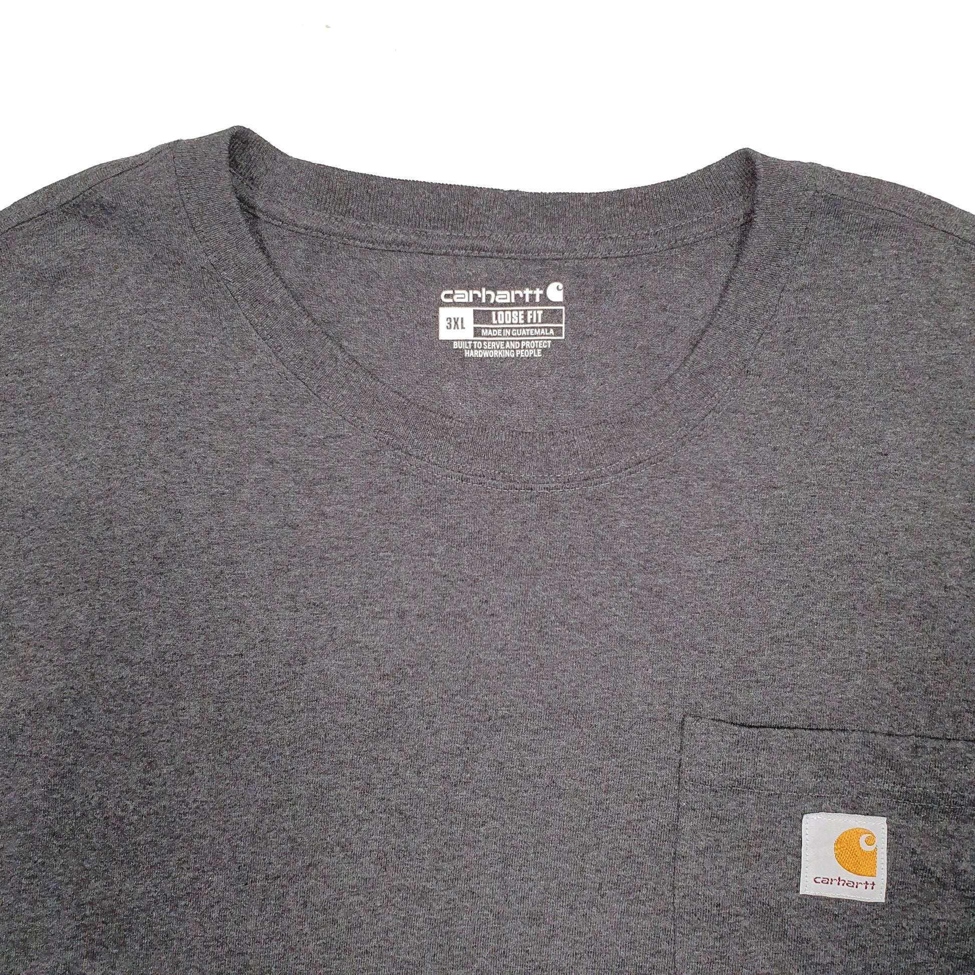 Mens Grey Carhartt  Long Sleeve T Shirt
