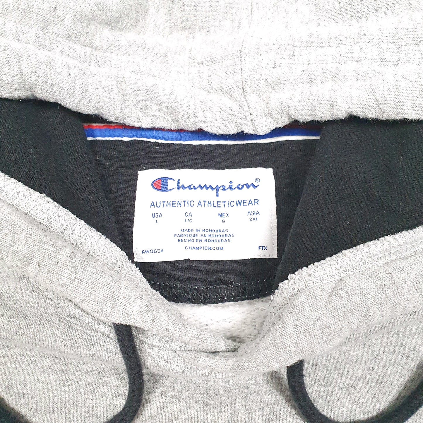 Mens Grey Champion  Hoodie Jumper